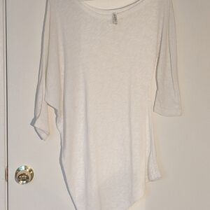 Women's White Asymmetrical Top